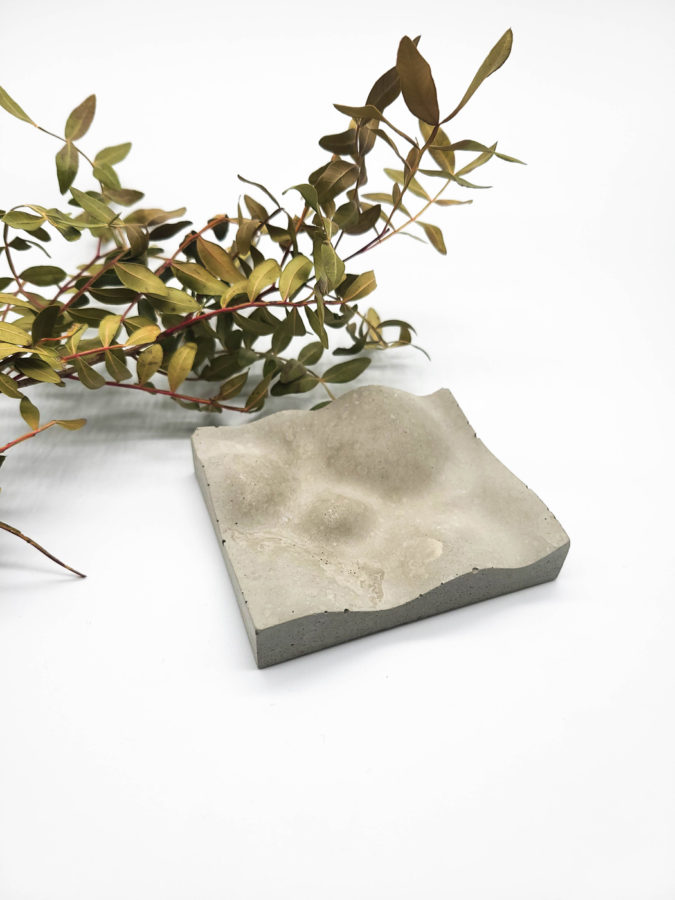 Rectangle Handmade Concrete Soap Dish / Jewellery Tray