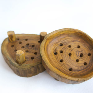 Unique Handmade Solid Wood Soap Dish