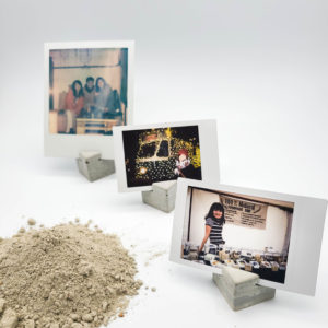 Concrete Cube - Cardholder / Photo stand / Picture holder