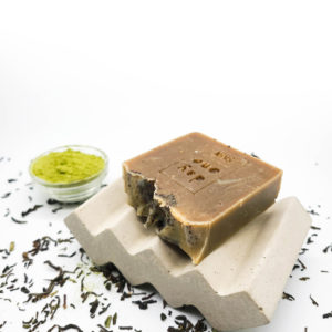 100% Natural Handmade Matcha Green Tea with Tea Tree Oil Face Body Soap /Shampoo Bar